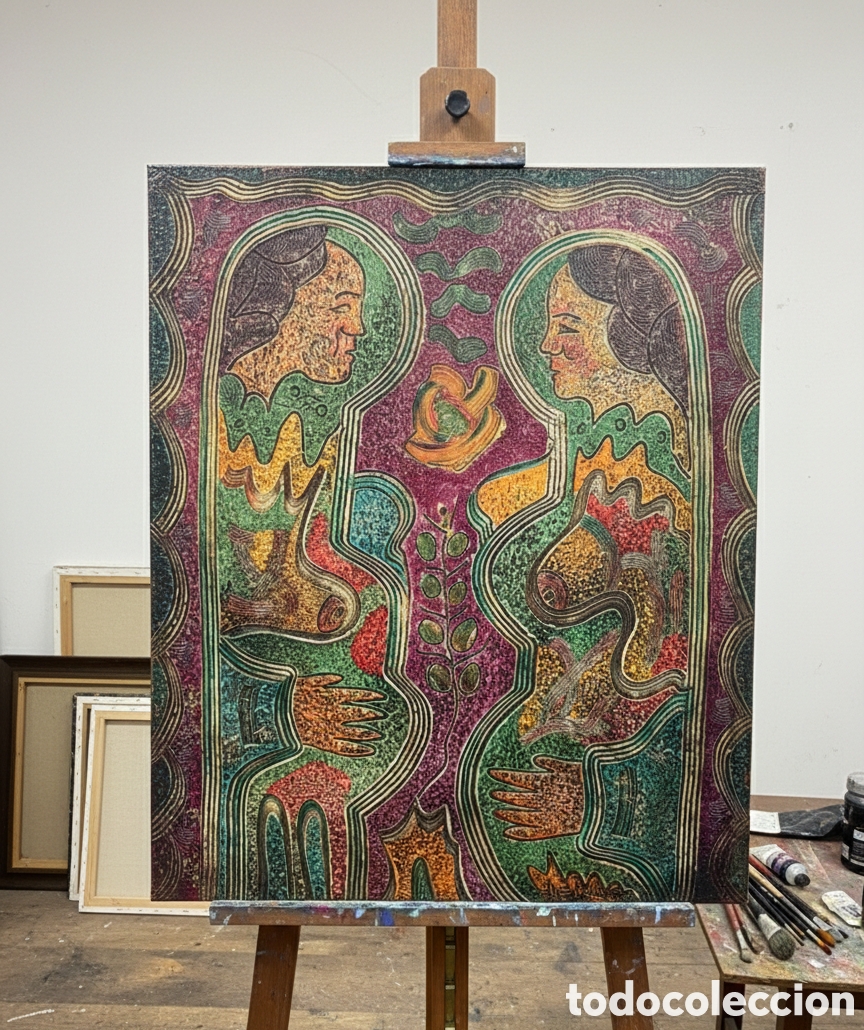 Arte: &Oacute;leo sobre tabla ANTONIO BLANCO - Foto 1