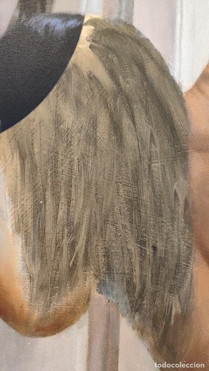 Arte: &Oacute;leo Original sobre Lienzo &ndash; 100 &times; 81 cm - Foto 5
