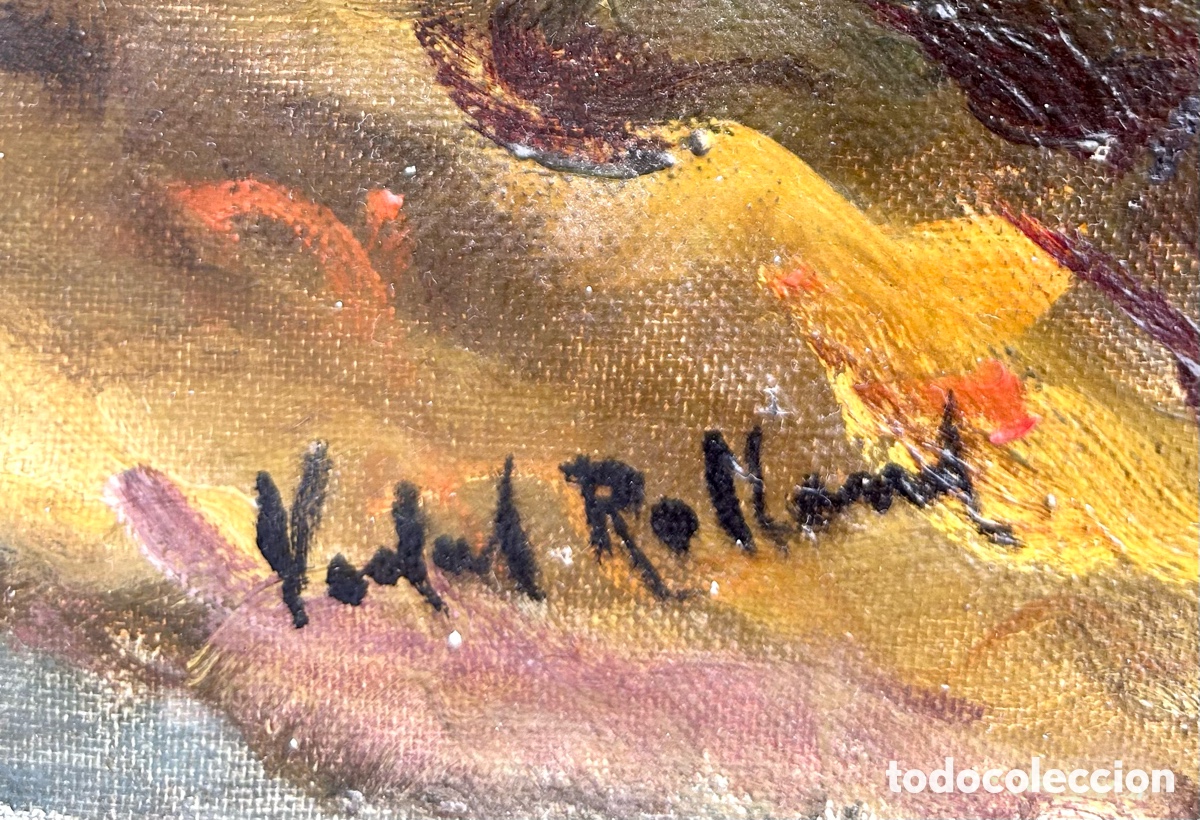 Arte: Cuadro al &oacute;leo Vidal Rolland - Foto 2