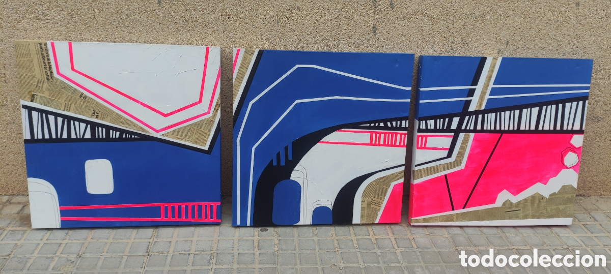 Arte: Tr&iacute;ptico arte abstracto - Foto 6