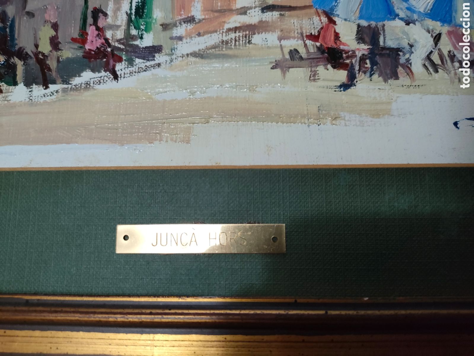 Arte: Oleo del pintor catal&aacute;n Joan Junc&aacute; Hors - Foto 2