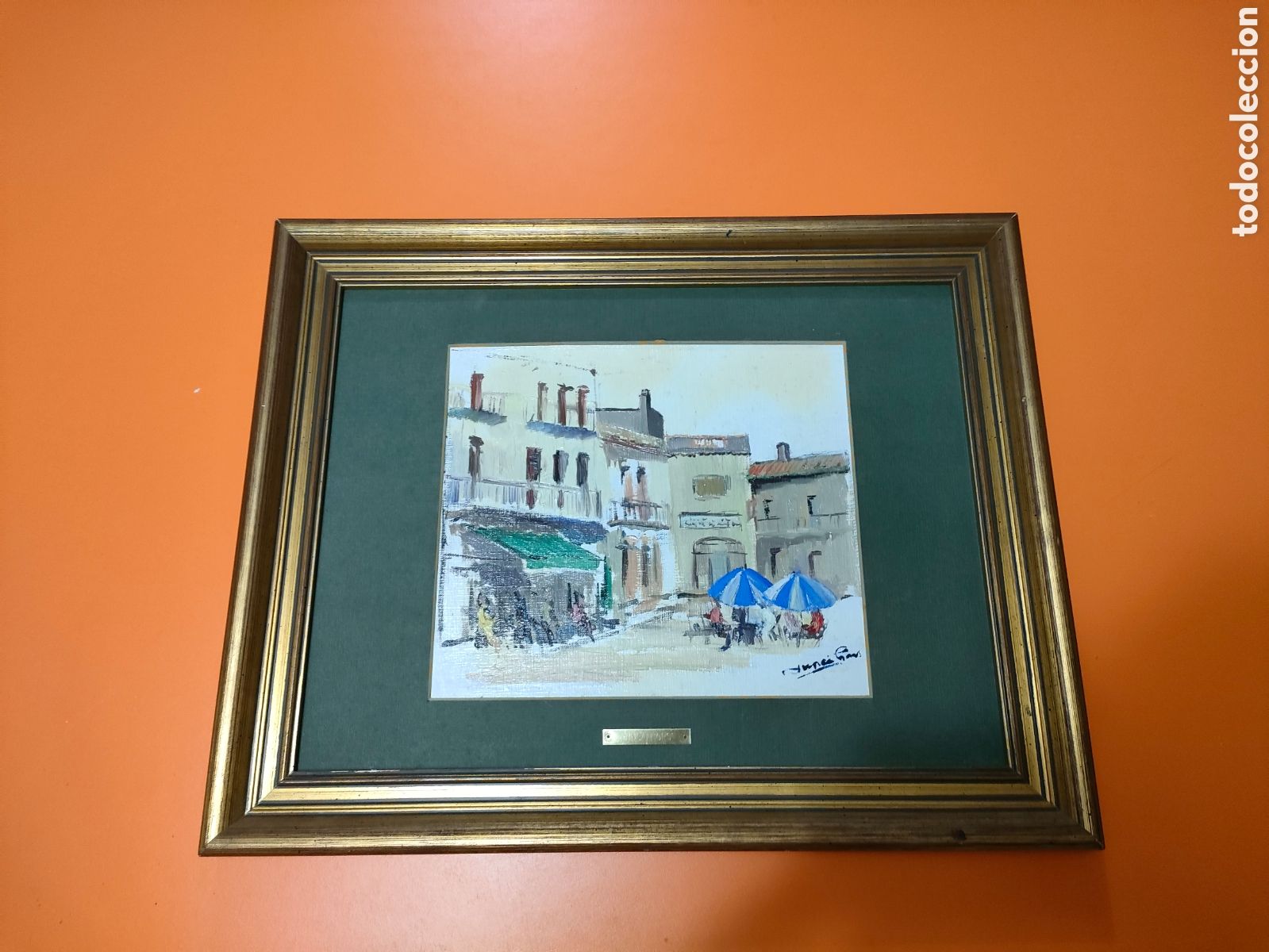 Arte: Oleo del pintor catal&aacute;n Joan Junc&aacute; Hors - Foto 3
