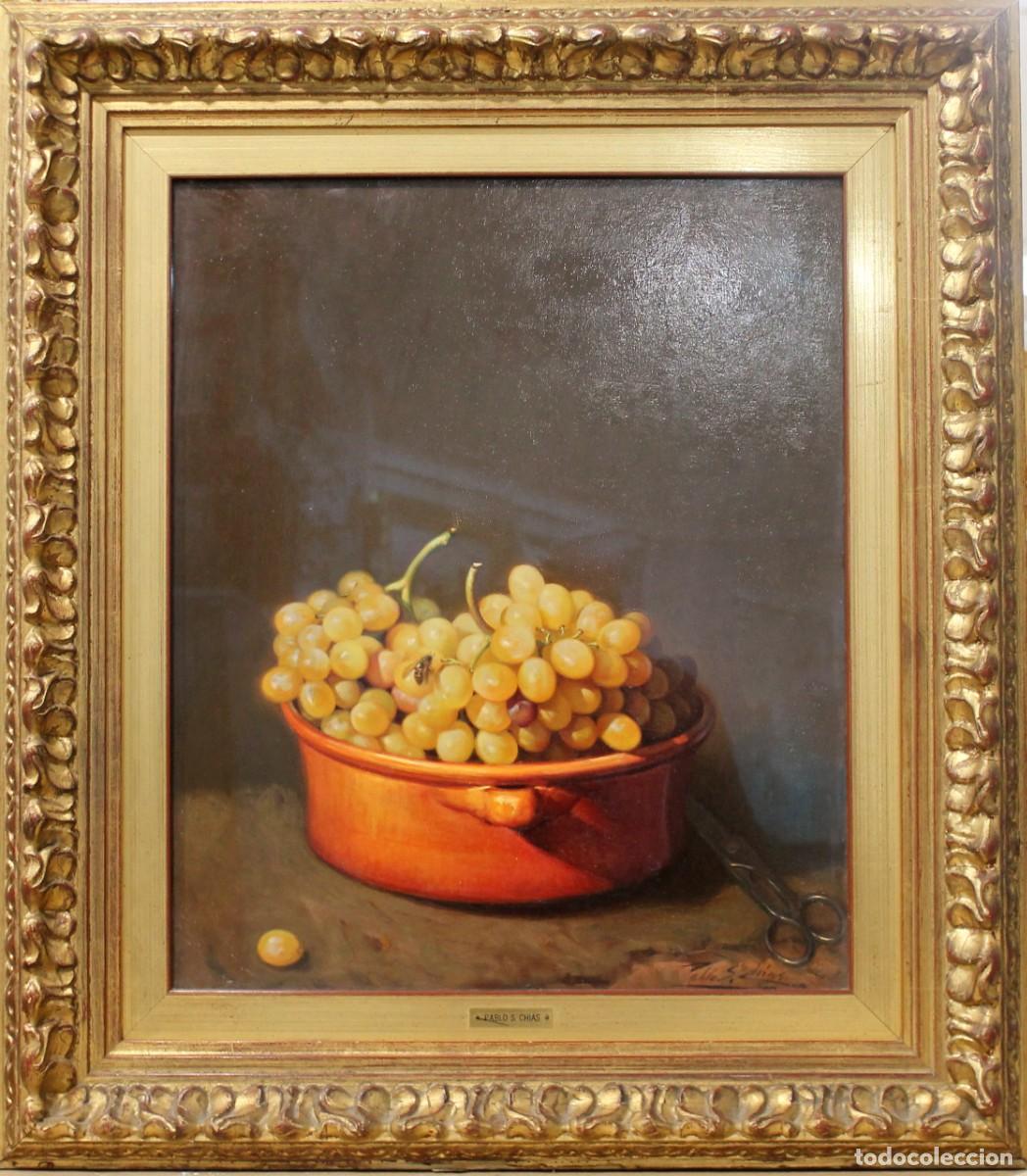 Arte: Uvas - Pablo S. Ch&iacute;as - &Oacute;leo sobre tabla - Foto 1