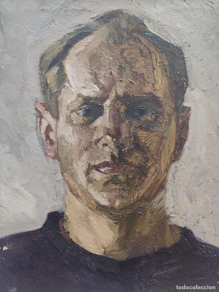 Arte: Pintura original &oacute;leo sobre lienzo Retrato masculino impresionista Arte ucraniano
