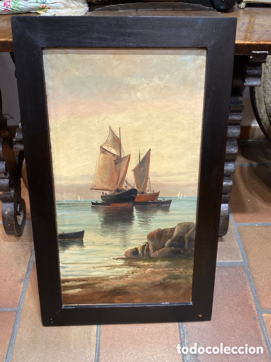 Kunst: Jos&eacute; Mar&iacute;a Jardines ( 1862-1920 ) Oleo lienzo Firmado