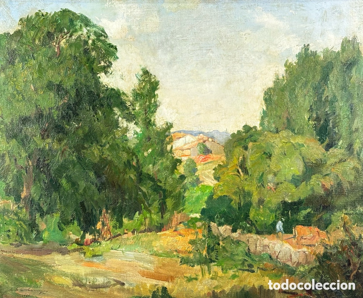 Art: ALEXANDRE DE CABANYES - PAISAJE, A&Ntilde;O 1936 - OLEO TELA