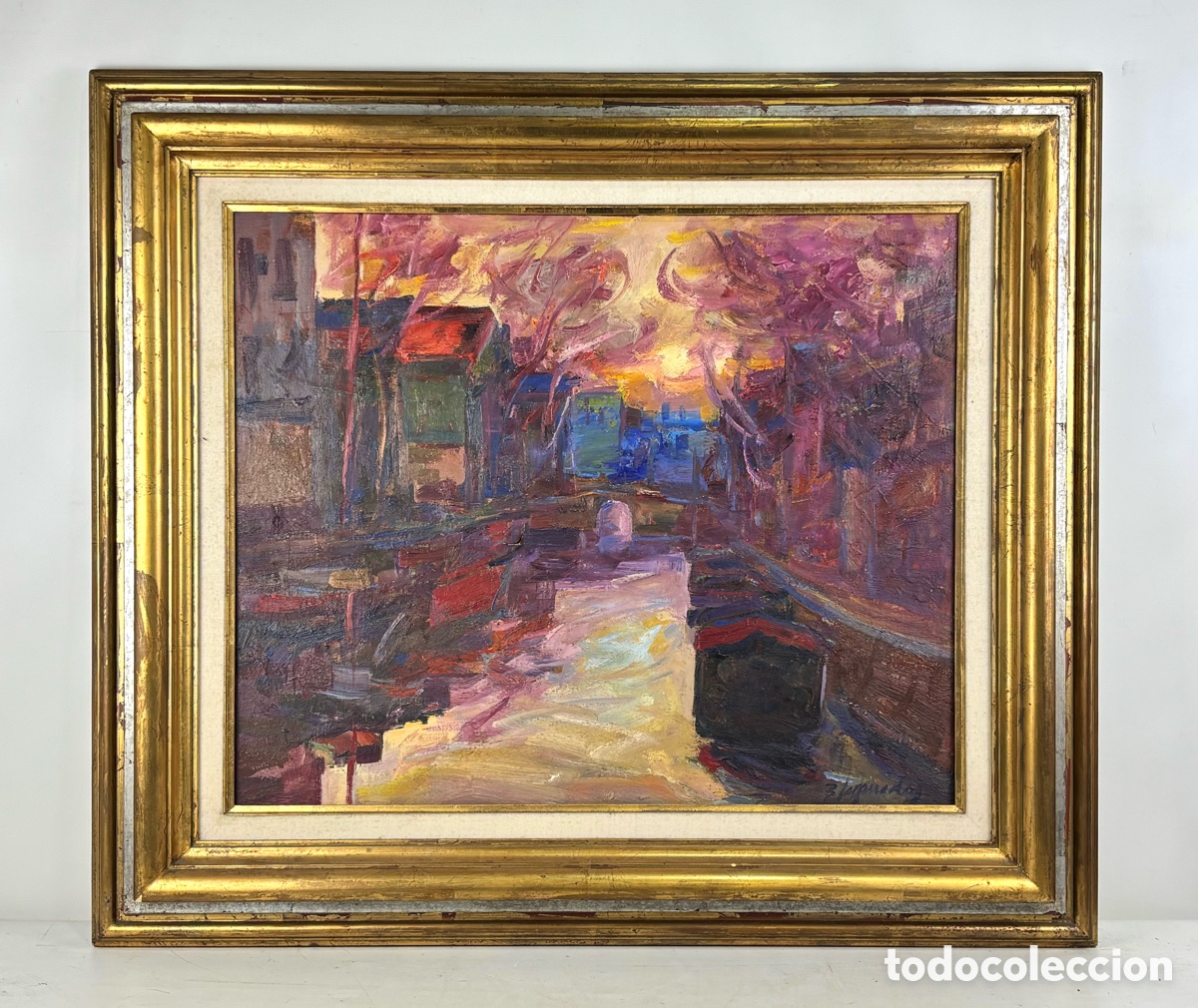 Arte: BENET SARSANEDAS - AMSTERDAM - &Oacute;LEO SOBRE TELA - 60 x 73 cm