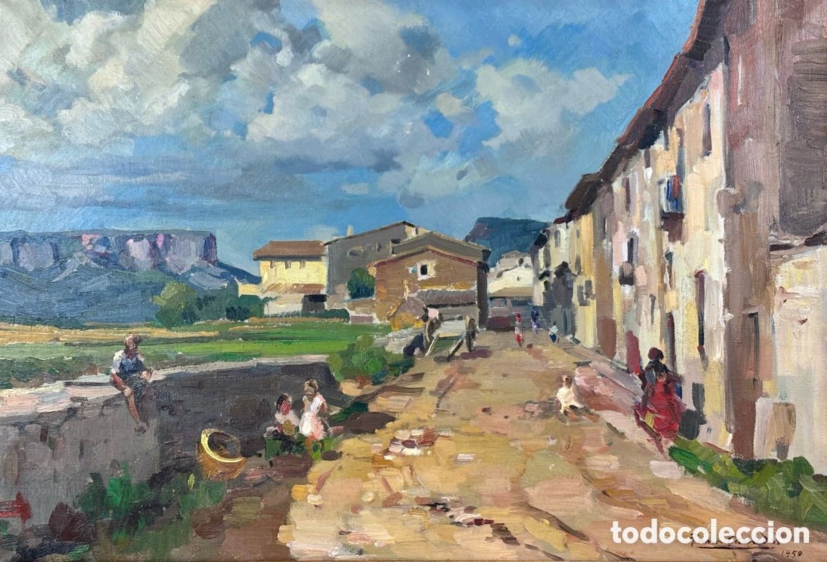 Art: RAMON BARNADAS - CANTONIGR&Ograve;S, A&Ntilde;O 1950 - OLEO SOBRE LIENZO