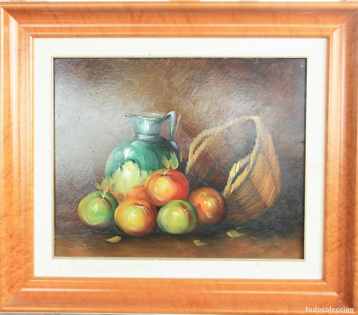 Arte: OLEO SOBRE LIENZO BODEGON DE FRUTAS - Foto 1