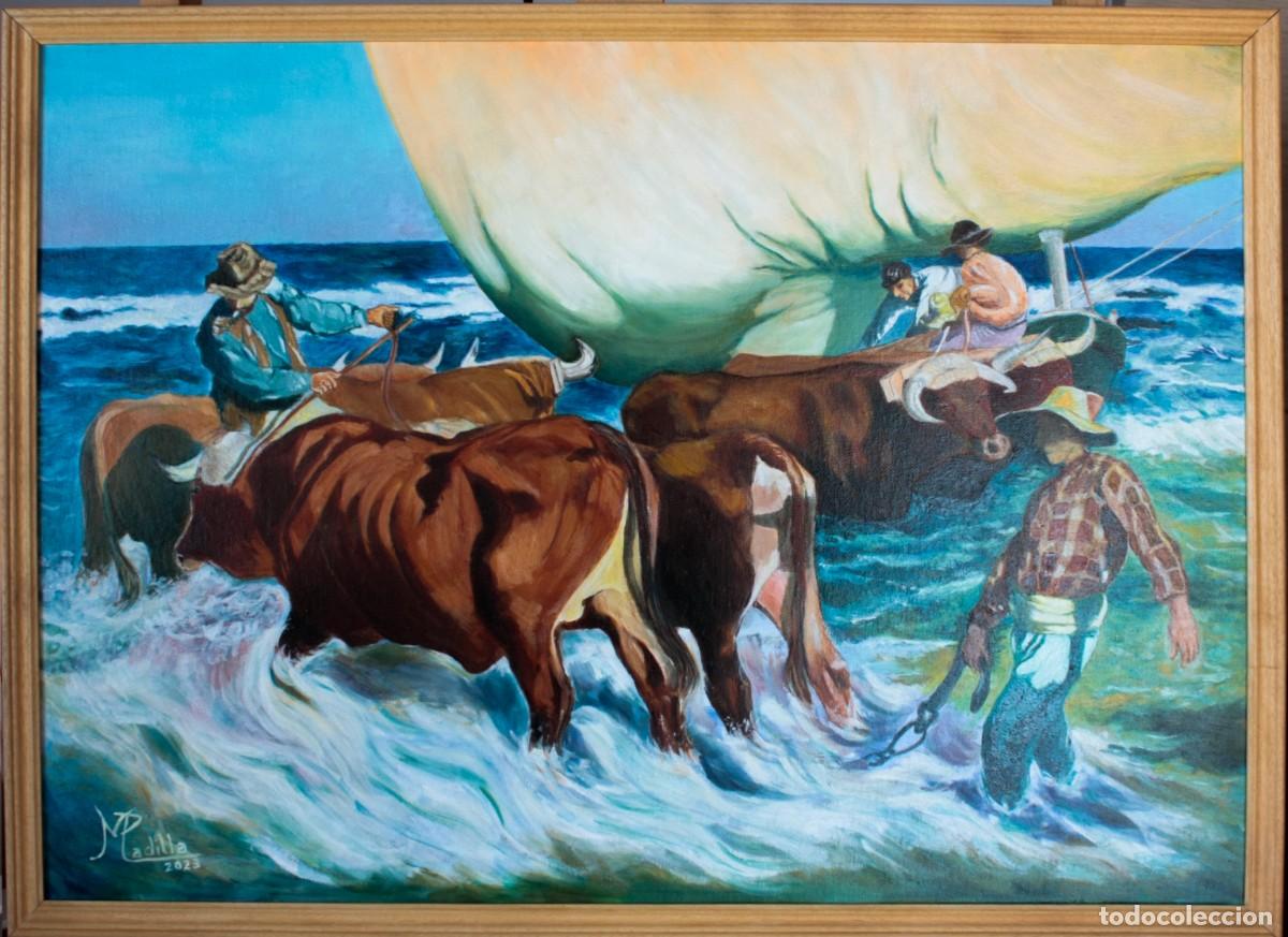 Arte: REPLICA CUADRO DE SOROLLA &rdquo;SOL DE TARDE&rdquo; - Foto 1