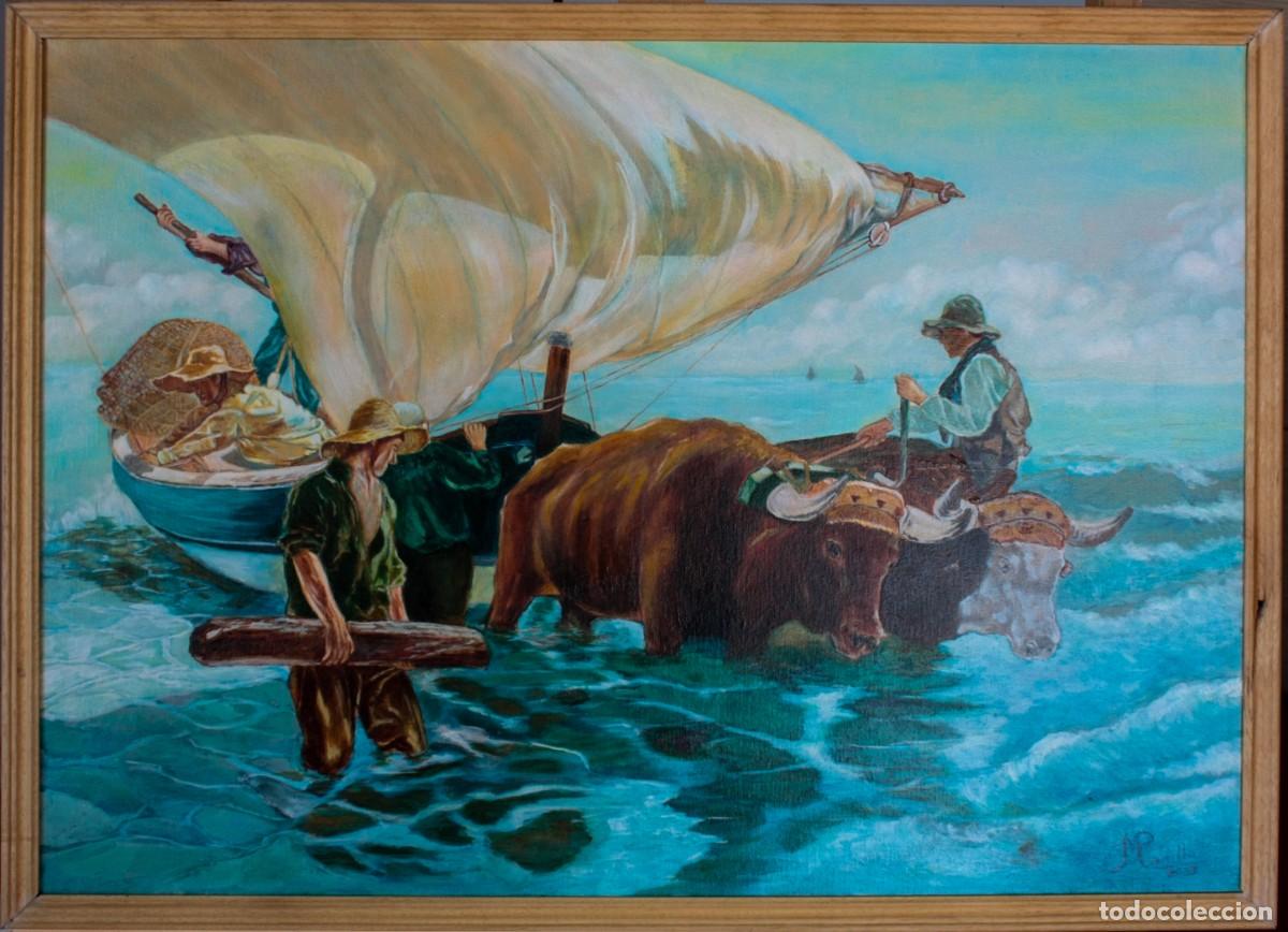Arte: REPLICA CUADRO DE SOROLLA &rdquo;VUELTA DE LA PESCA&rdquo; - Foto 1