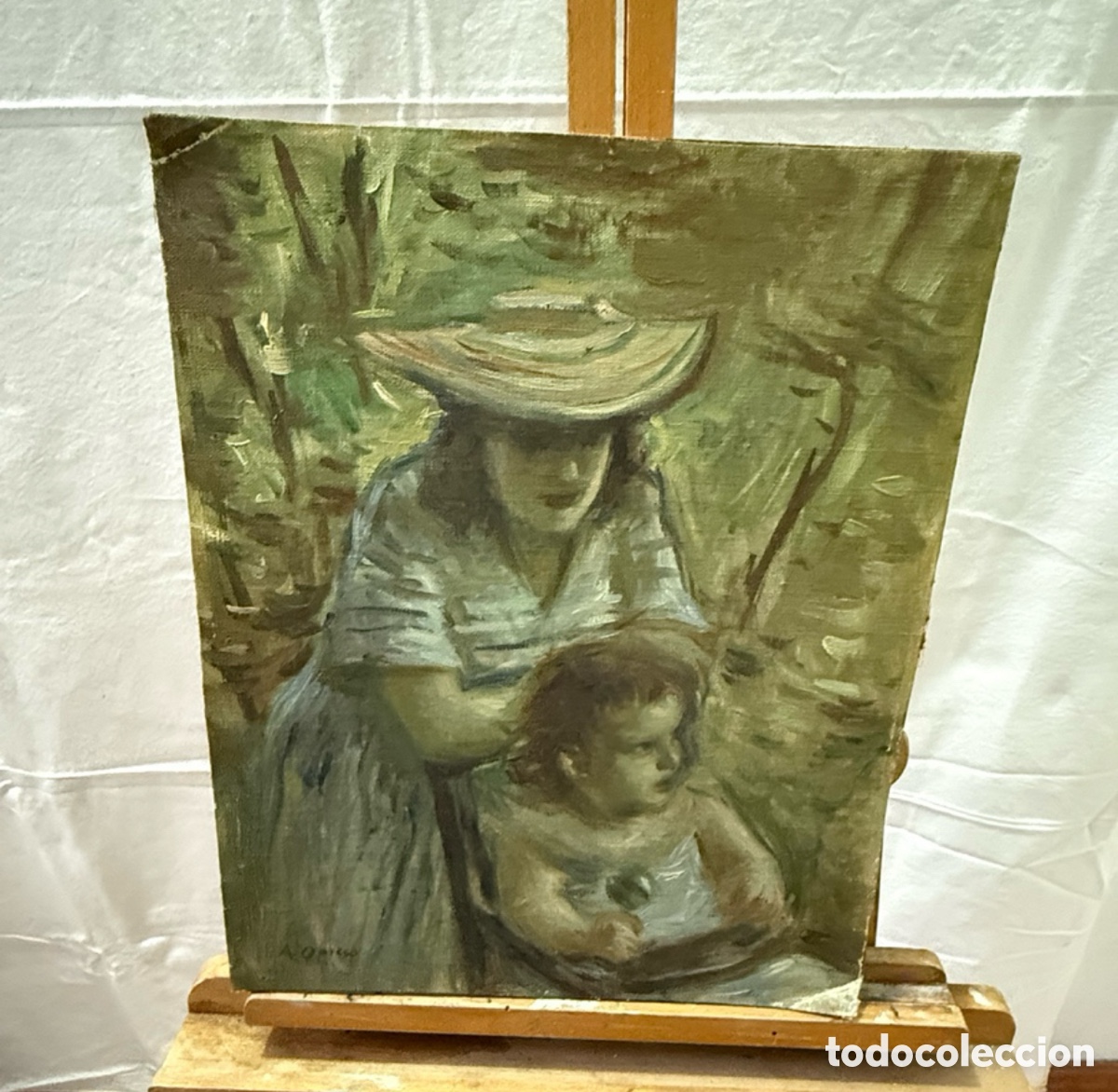 Art: ALFREDO OPISSO CARDONA (Barcelona, 1907 - Matar&oacute;, Barcelona, 1980).&oacute;leo sobre tabla firmado