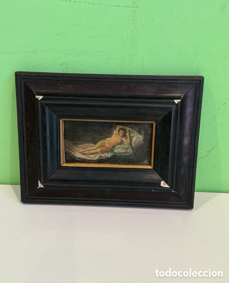 Arte: Arturo Mart&iacute;nez Cabezas (Valencia 1899) &oacute;leo sobre tablex mujer desnuda