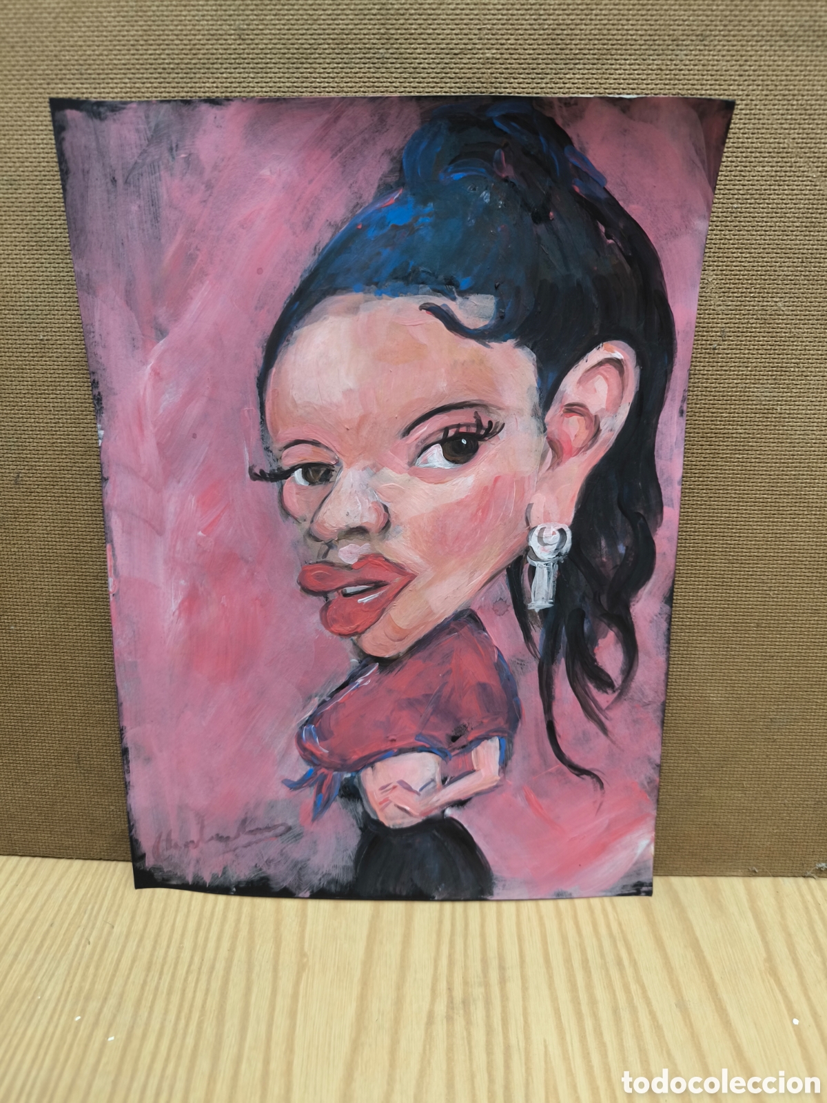 Kunst: Rosal&iacute;a ( art ) cantante caricatura