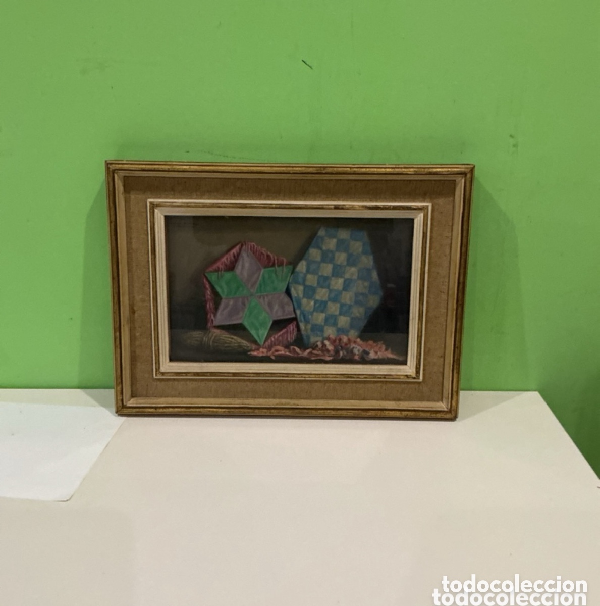 Kunst: Arturo Mart&iacute;nez Cabezas 1899 &oacute;leo sobre tablex firmado y fechado 1961 bodeg&oacute;n composici&oacute;n geom&eacute;tric