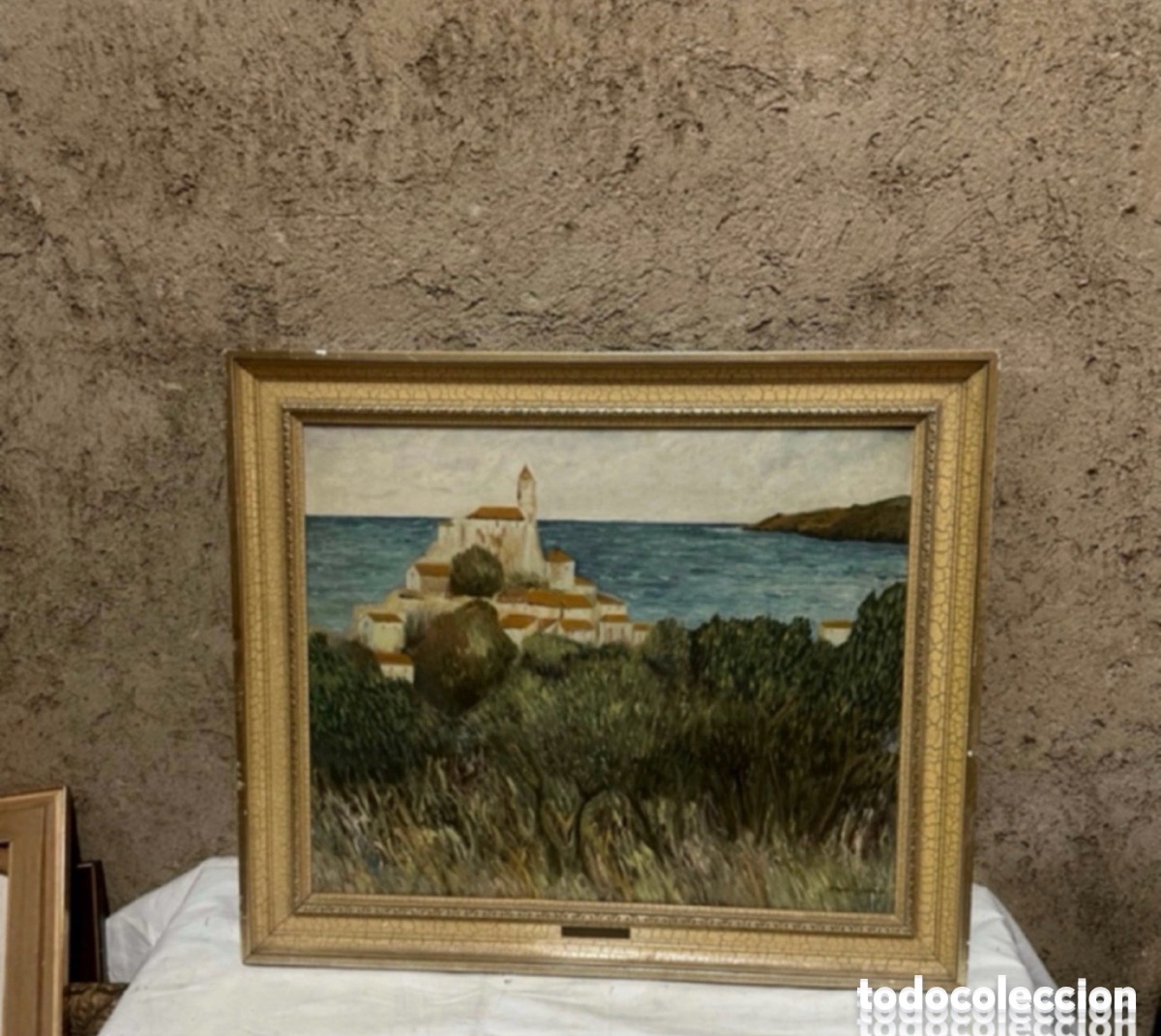 Art: Fernando Martinez Garc&iacute;a paisaje &oacute;leo sobre lienzo firmado y enmarcado. Ver fotos.