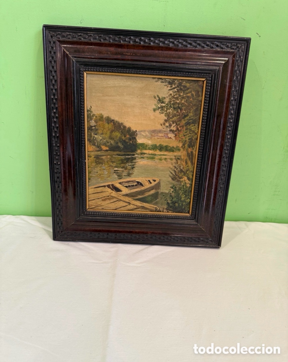 Art: Antiguo &oacute;leo sobre TABLEX firmado . Ver las medidas en fotos