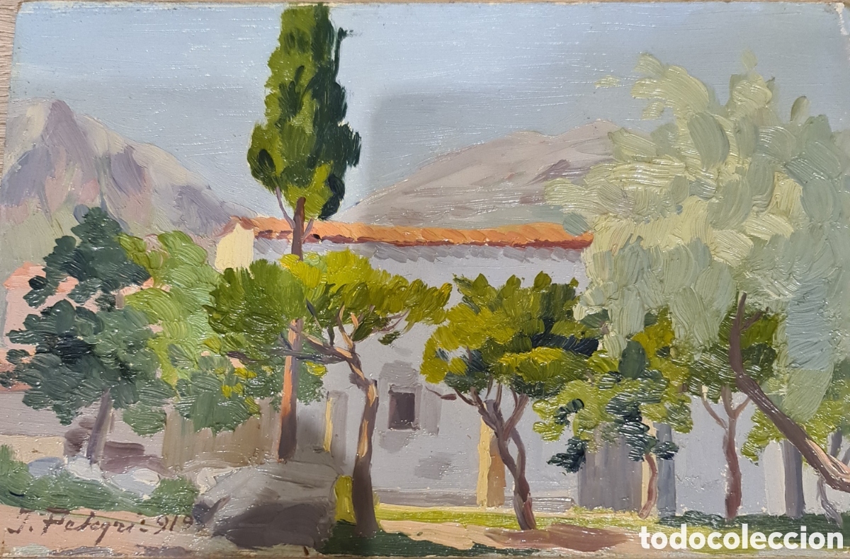 Kunst: Pintura al &oacute;leo tablex / J.PELEGRI ( 1919)