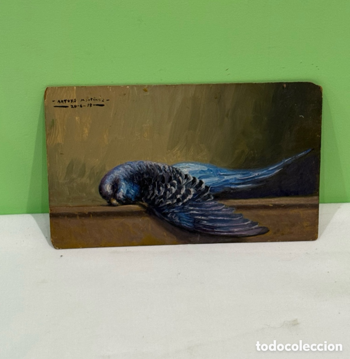 Arte: ARTURO MARTINEZ (VALENCIA 1899 - BARCELONA? ) OLEO SOBRE TABLEX FIRMADO.