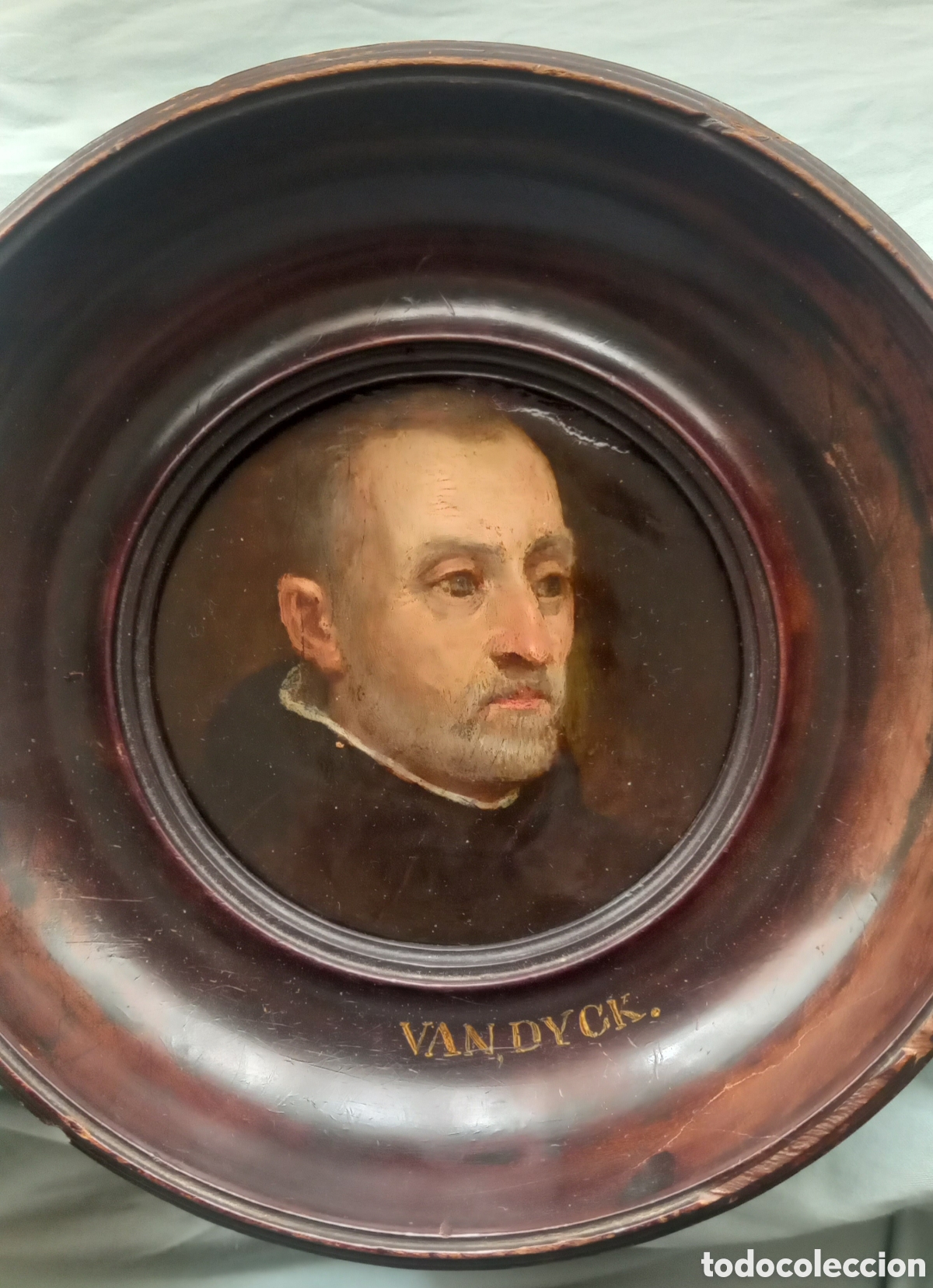 Arte: ESCUELA FLAMENCA S. XVII, ANTON VAN DYCK: RETRATO DE CLERIGO?