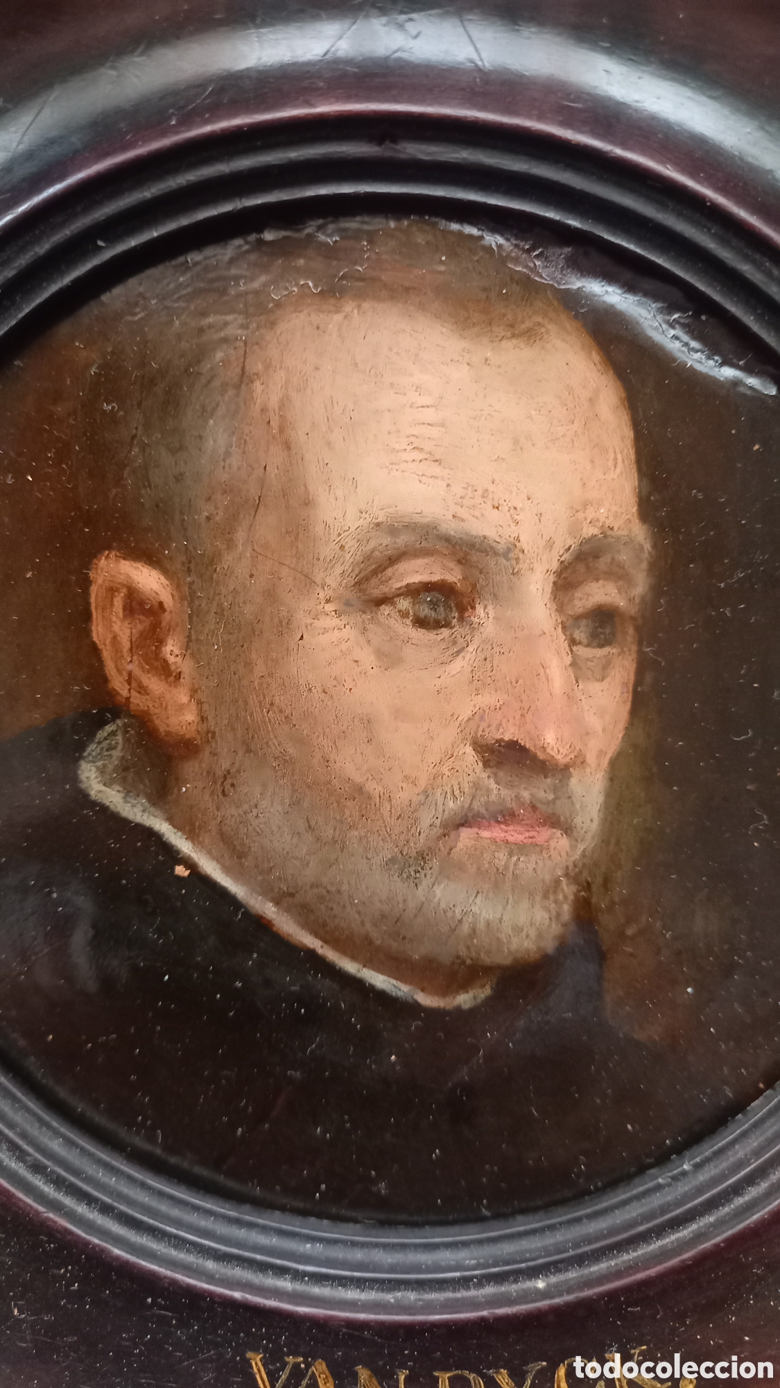 Arte: ESCUELA FLAMENCA S. XVII, ANTON VAN DYCK: RETRATO DE CLERIGO?