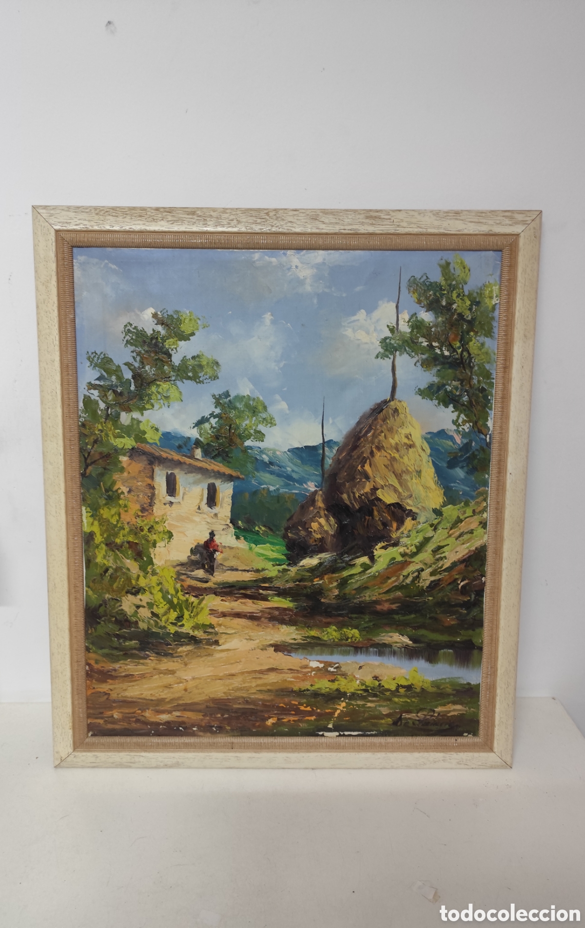 Arte: Cuadro paisaje la segarra firmado A.palacios