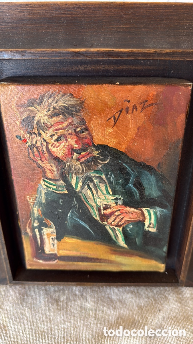 Arte: CUADRO ANCIANO OCIOSO - Foto 2