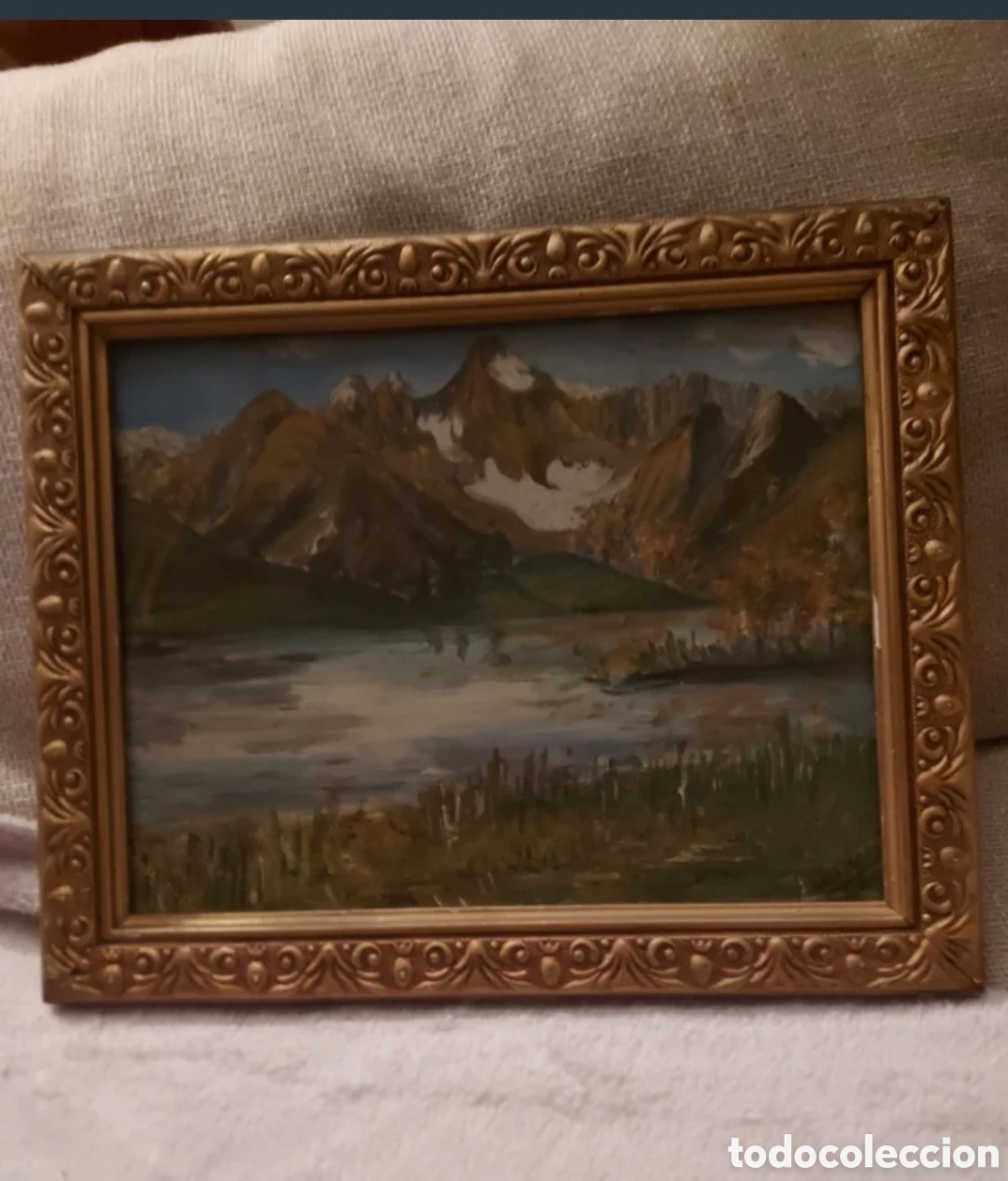 Arte: &Oacute;leo sobre tabla de Fernand Audet - Paisaje de Alta Monta&ntilde;a