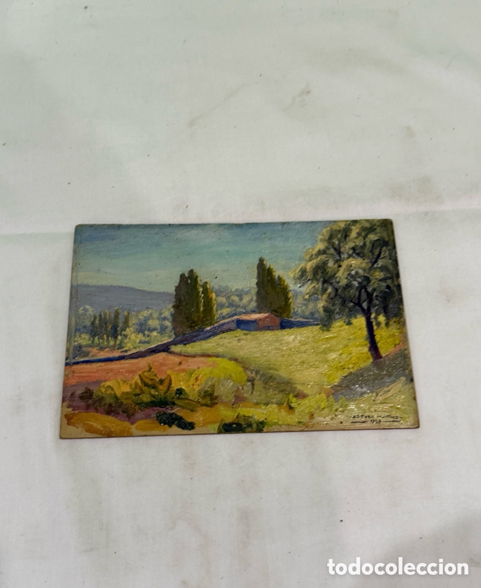 Art: ARTURO MARTINEZ (VALENCIA 1899 - BARCELONA) OLEO SOBRE TABLEX FIRMADO.