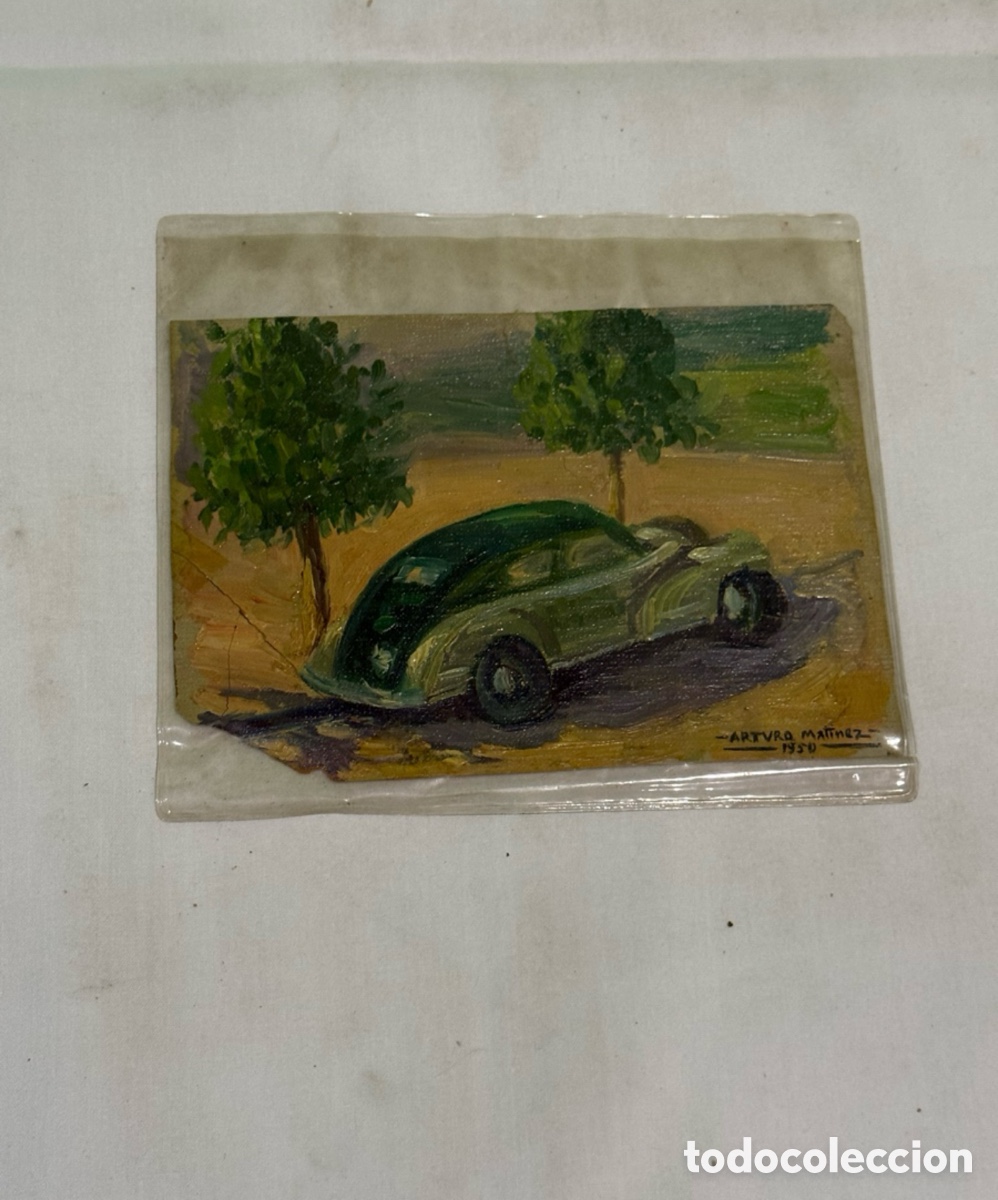 Art: ARTURO MARTINEZ (VALENCIA 1899 - BARCELONA) OLEO SOBRE TABLEX FIRMADO.