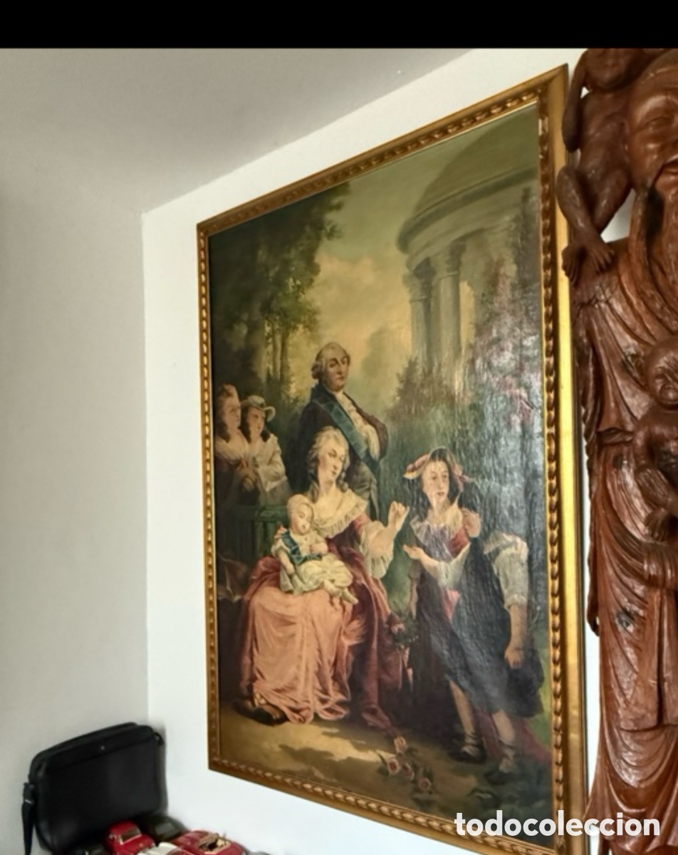 Art: Luis XVI de Francia y su Familia - Gran &Oacute;leo Historicista de Inspiraci&oacute;n Dieciochesca SXIX