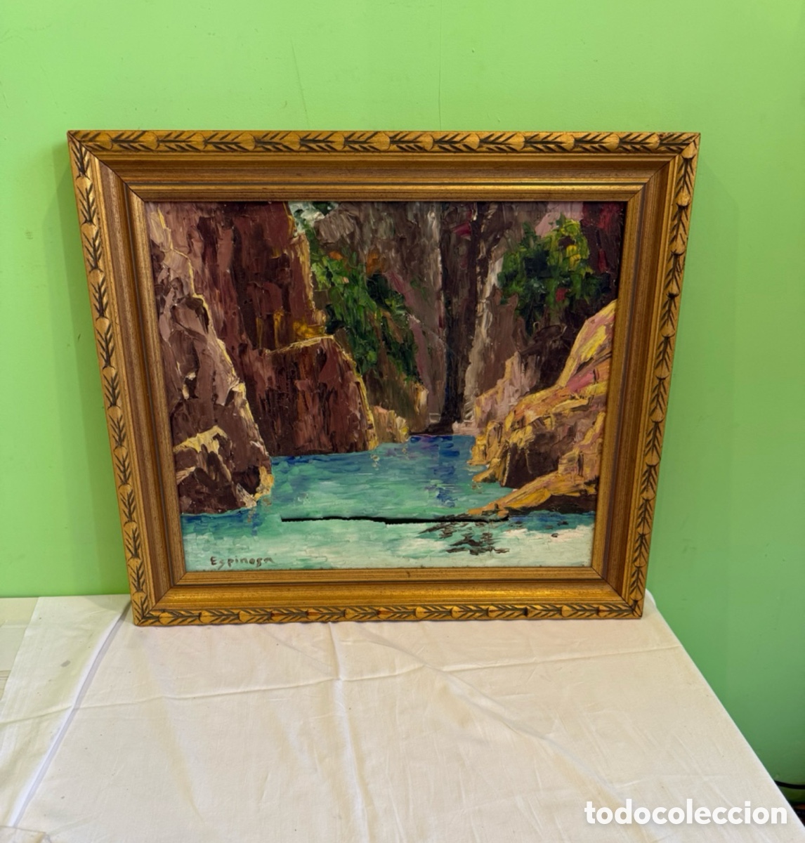 Art: ESPINOSA. &Oacute;leo firmado sobre lienzo y firmado.