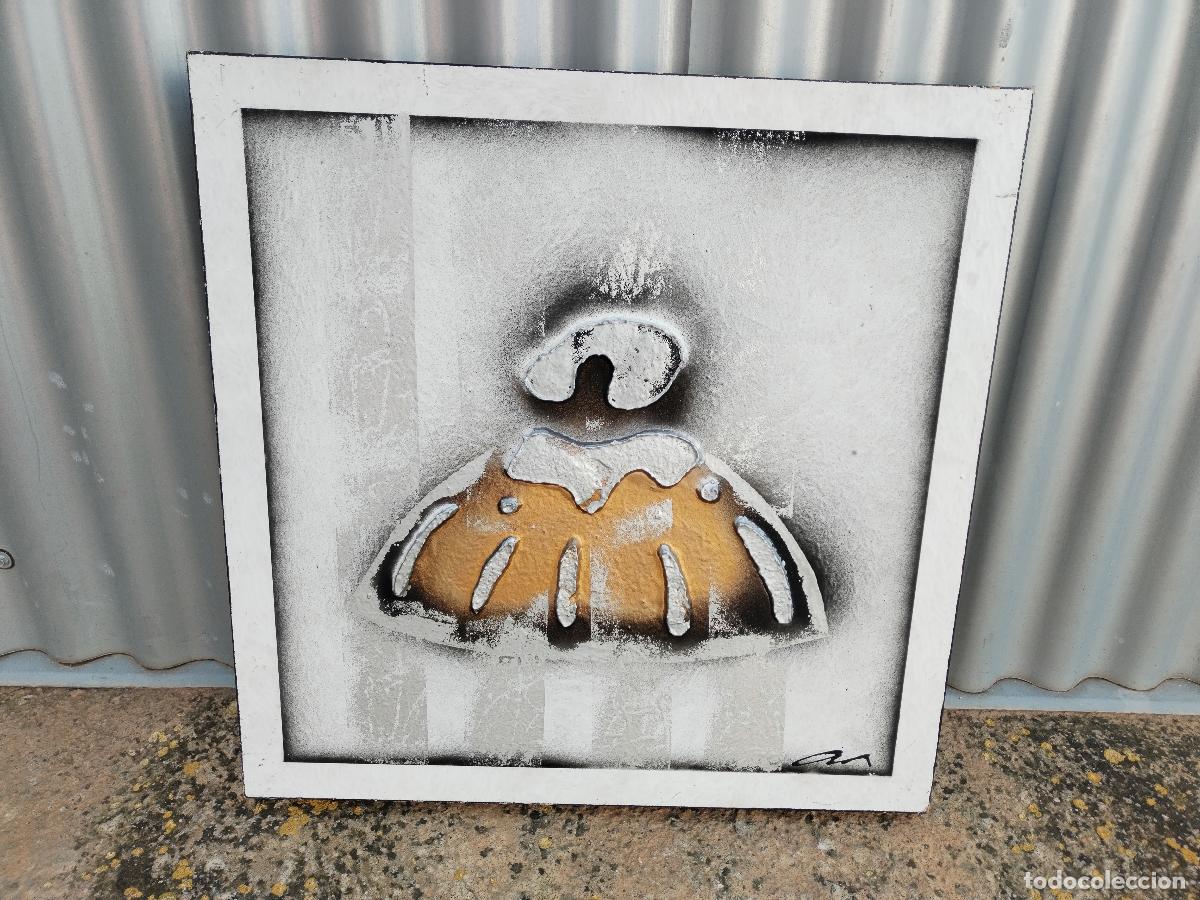 Kunst: menina original firmada acrilico sobre madera