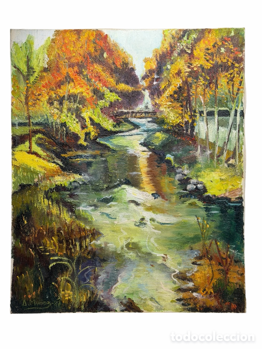Kunst: Pintura al &Oacute;leo de Paisaje. A. Mu&ntilde;oz