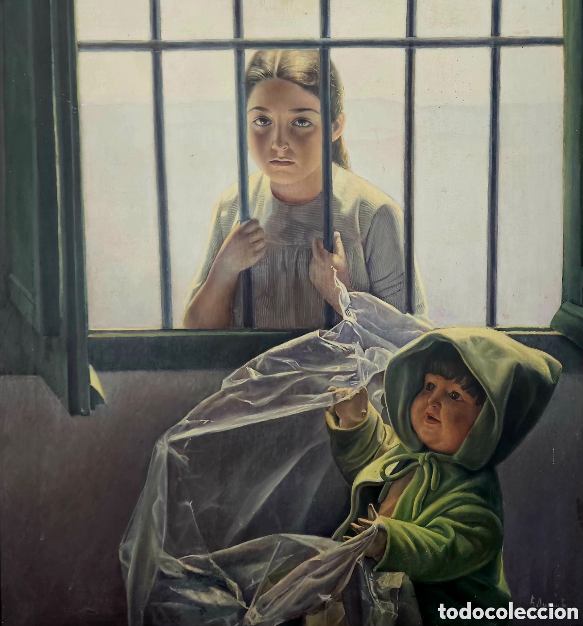 Arte: Fermin Durante (M&aacute;laga 1933-2007) preciosa pintura realista firmada.