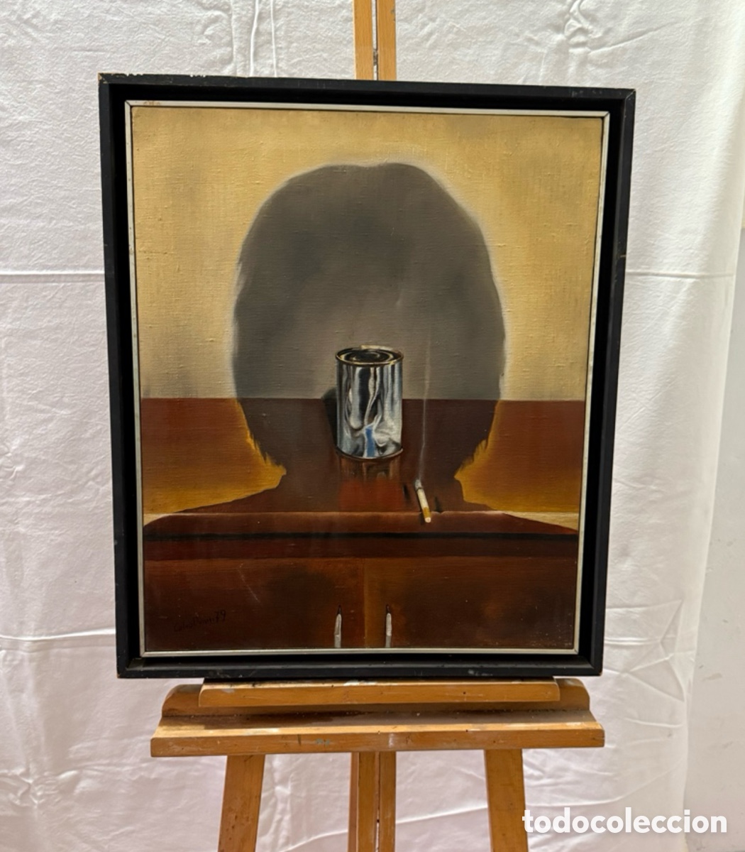 Art: Ricard Calvo Dur&aacute;n 1979 Selfportrait &oacute;leo sobre lienzo