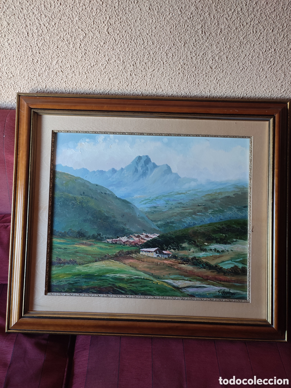 Arte: Oleo sobre lienzo Monta&ntilde;as del norte - Foto 5