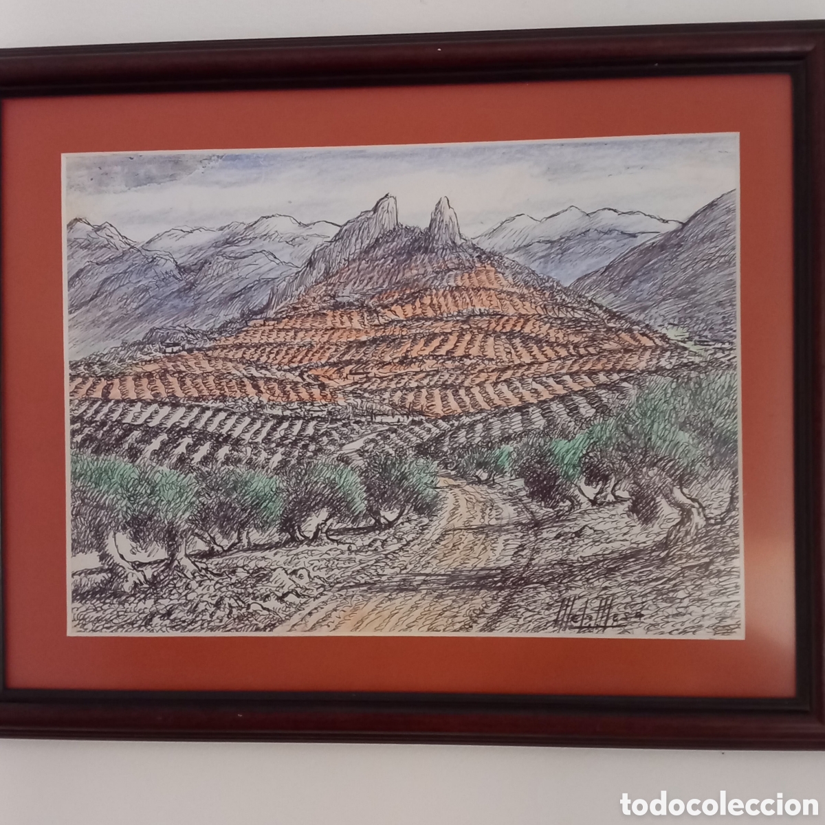 Kunst: Precioso dibujo del reci&eacute;n desaparecido pintor melchor mesa