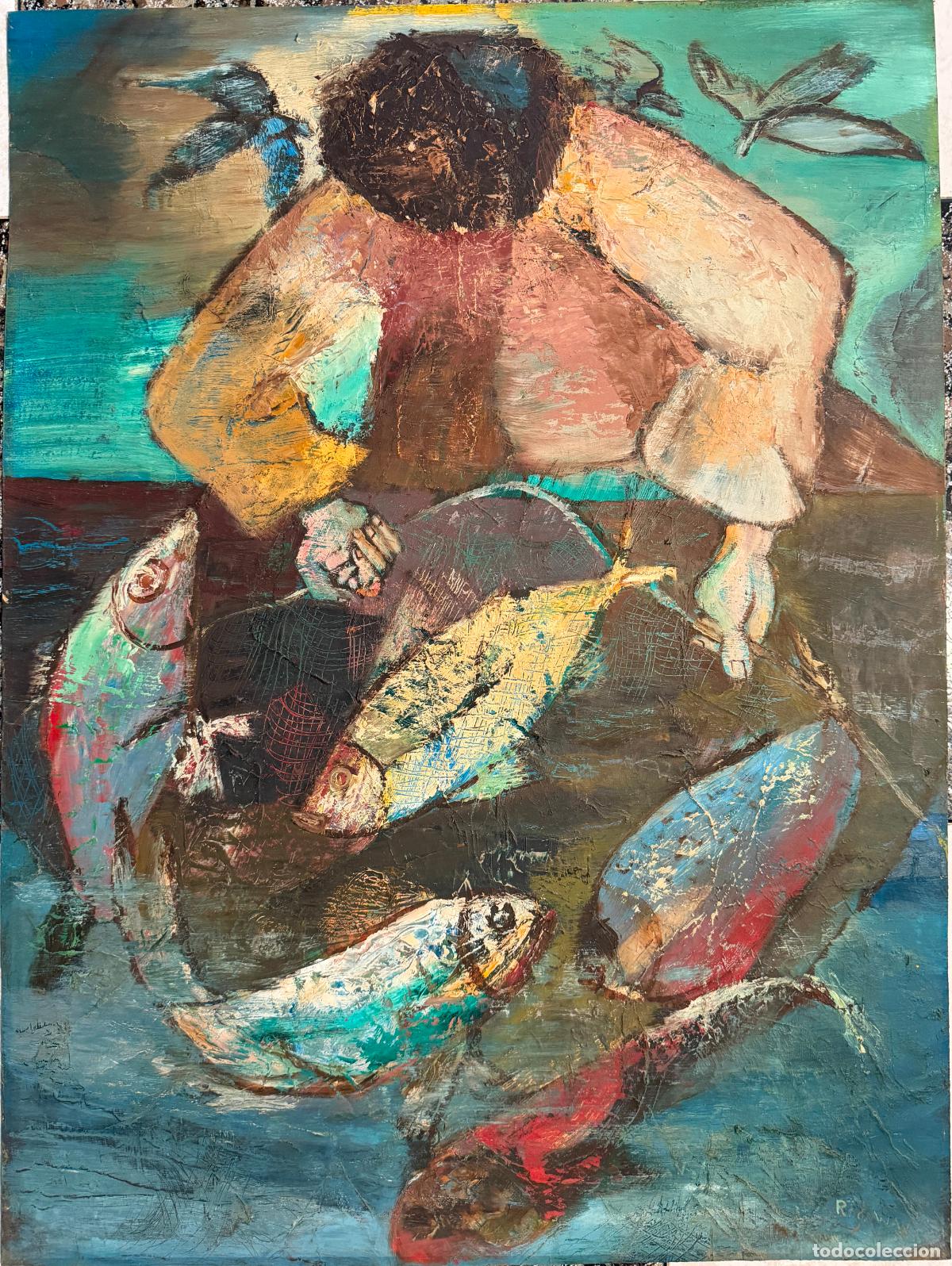 Arte: Alfred Rogoway (1900&ndash;1990) Portland, Oregon, USA , M&aacute;laga , &oacute;leo 81,5x61 cm. R660