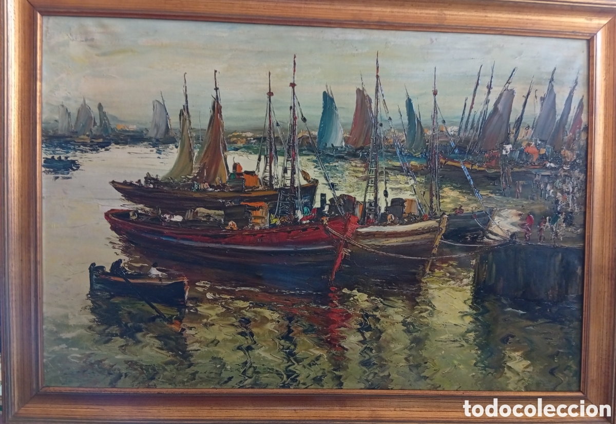 Arte: Preciosa vieja pintura oleo lienzo firmada