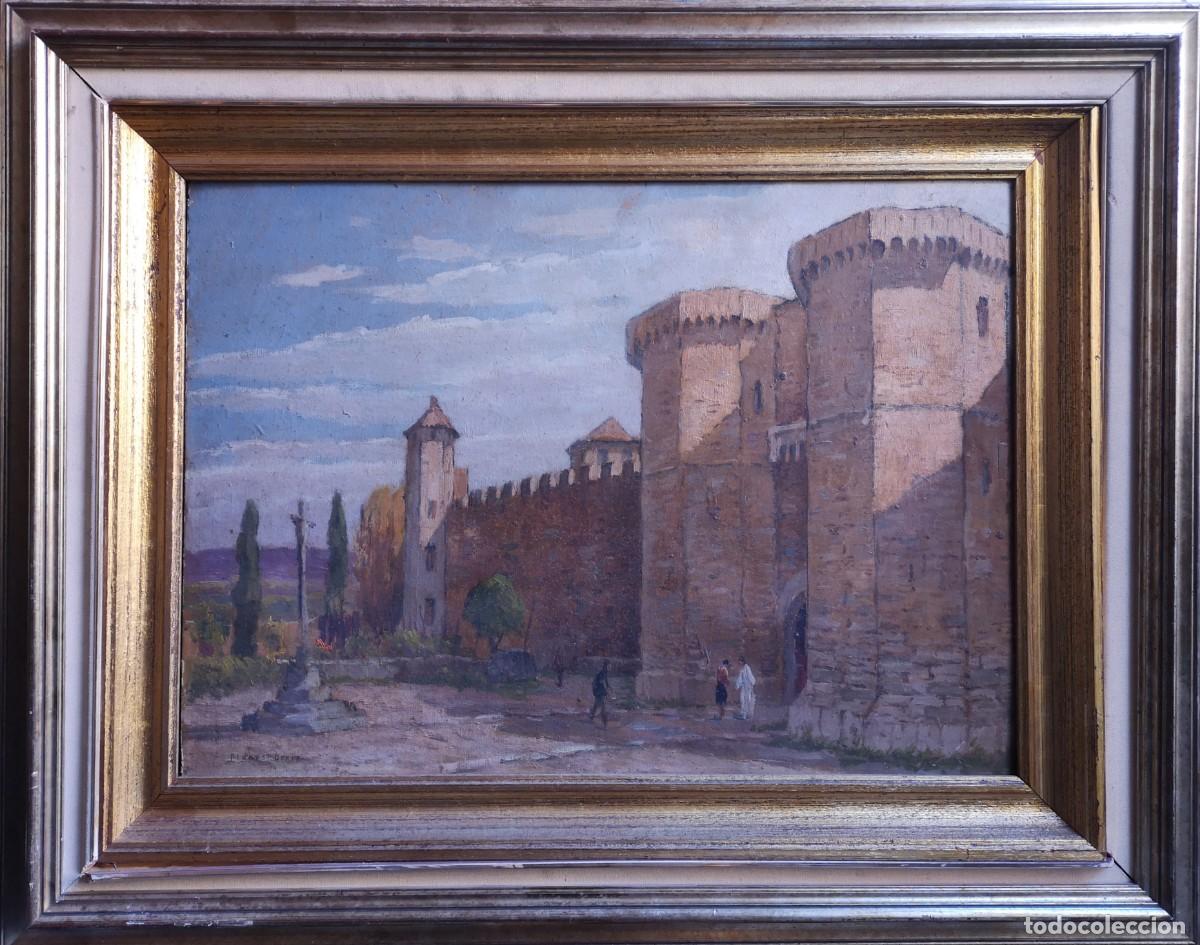 Kunst: Planas Doria. &Oacute;leo sobre tabla. 50 cm x 70 cm. Monasterio de Poblet. Puerta real.