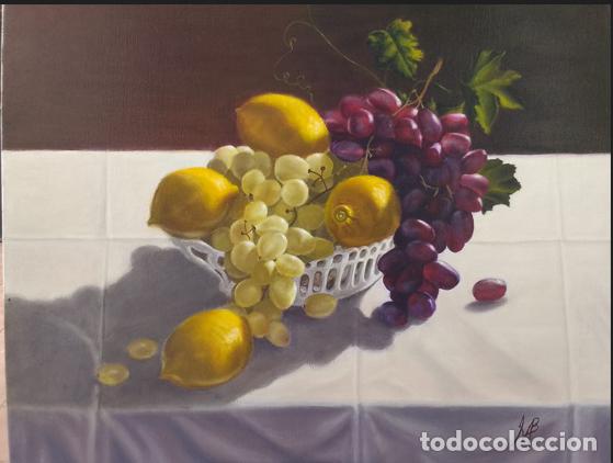 Arte: Bodeg&oacute;n de uvas y limones - Foto 1