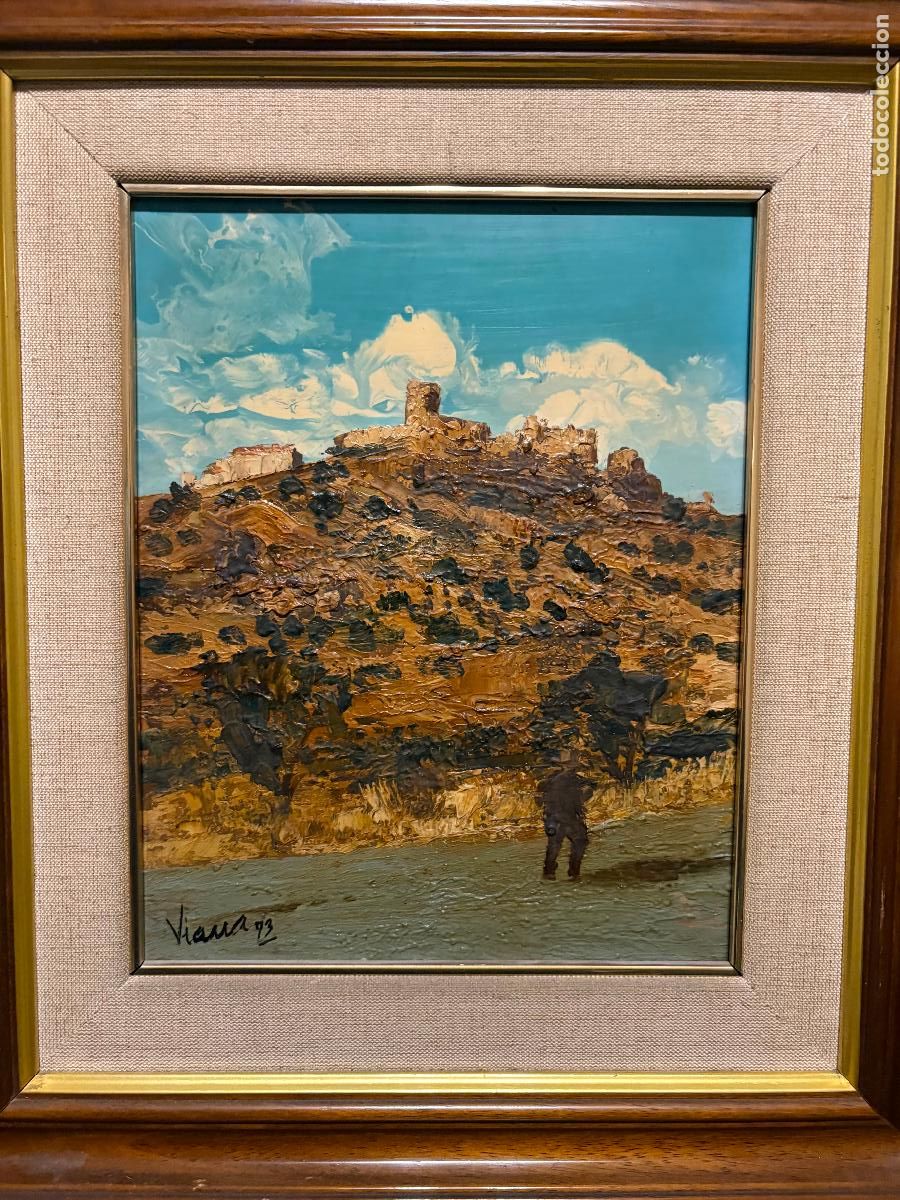 Arte: Castillo alcarre&ntilde;o por Antonio Santos Viana (Madrid 1942)