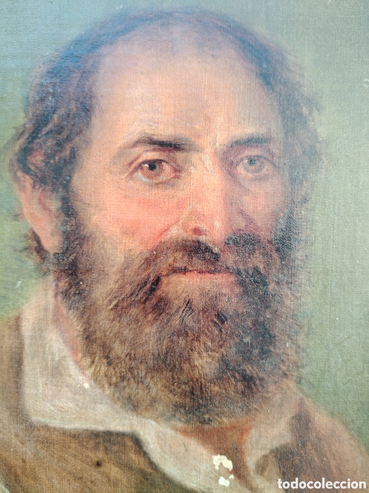 Arte: Magn&iacute;fico retrato al &oacute;leo sobre lienzo.