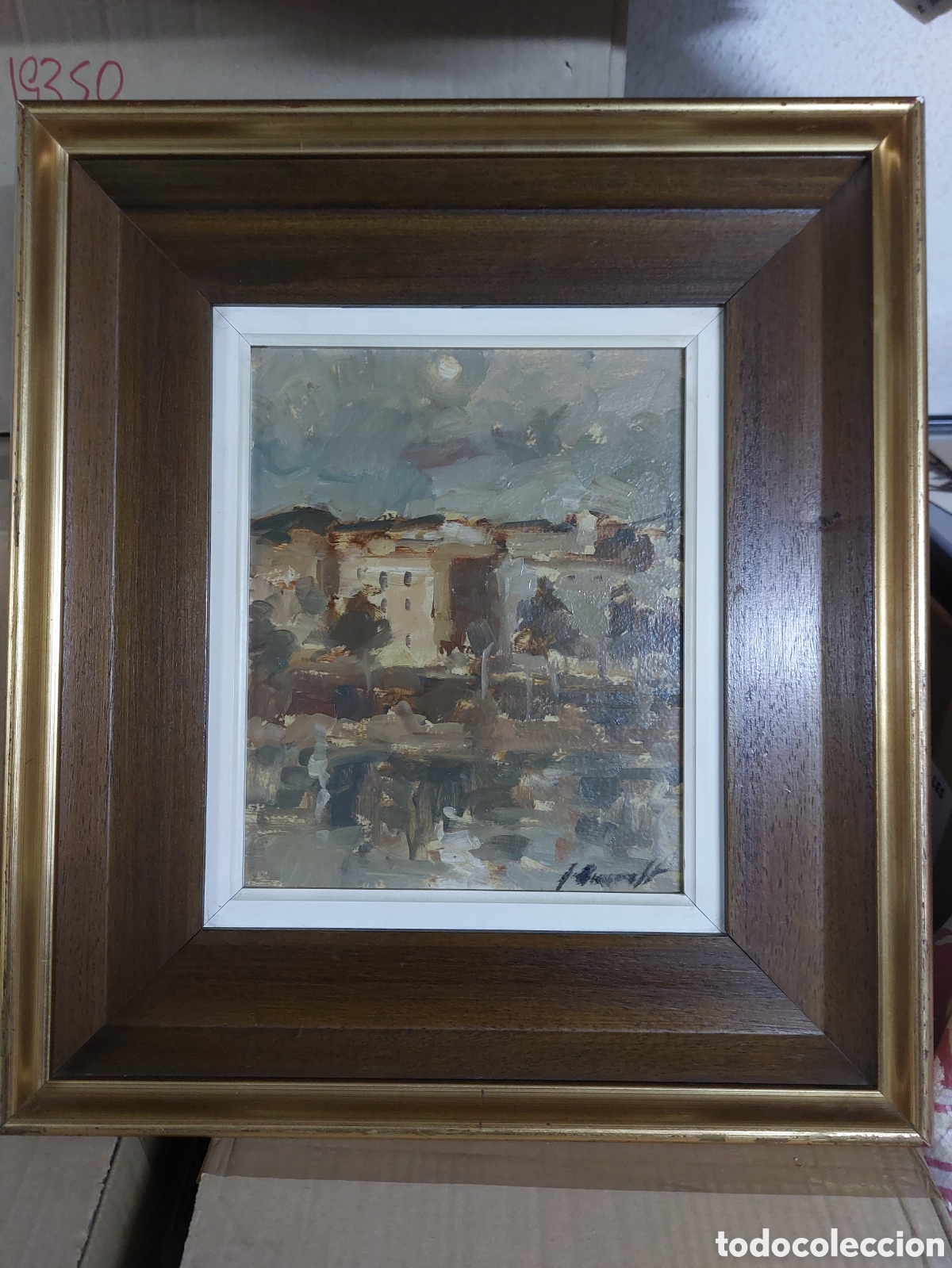 Arte: Oleo de Queralt enmarcado