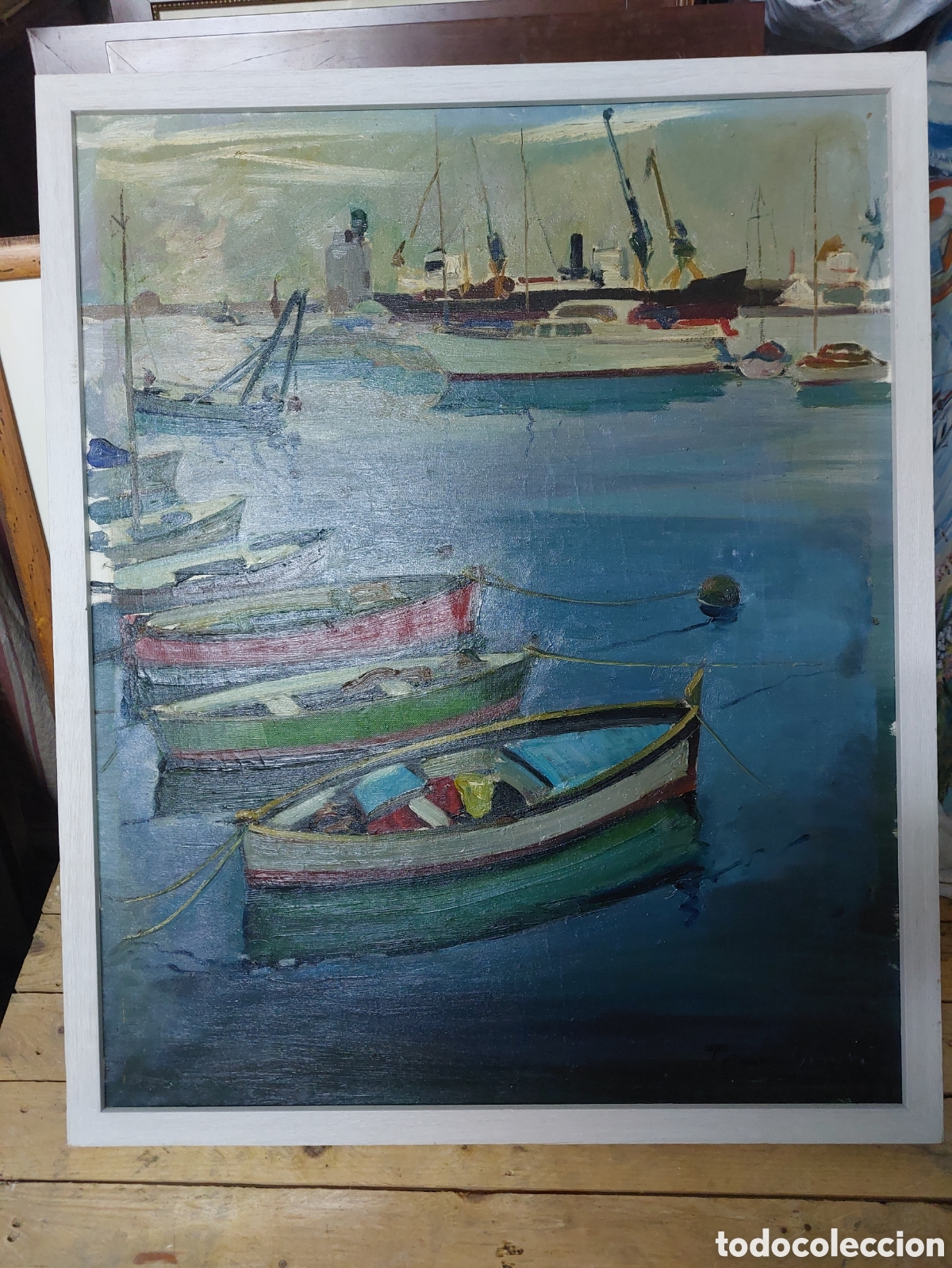 Arte: Oleo de Tomas Olivar enmarcado