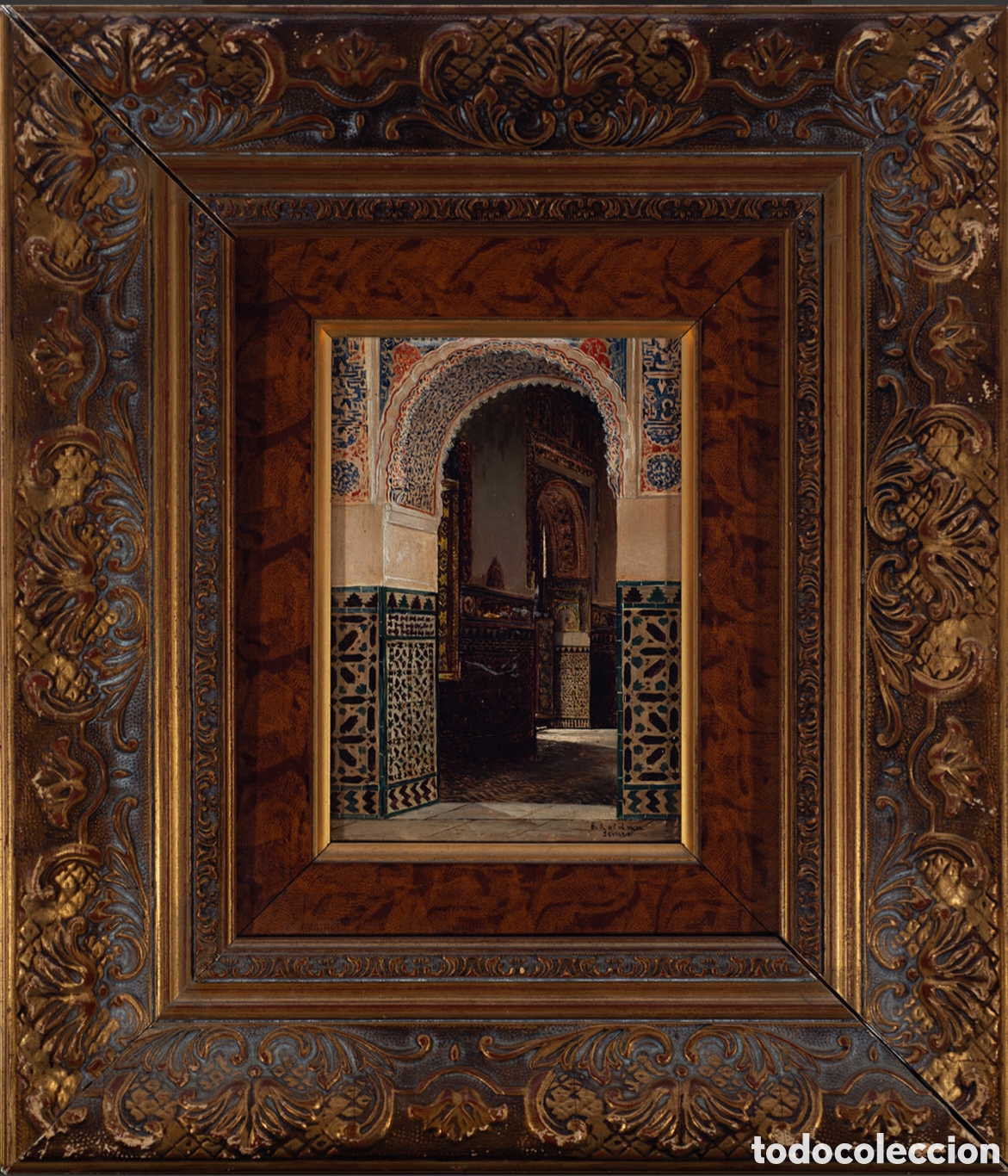 Arte: INTERIOR DE LA ALHAMBRA - Foto 1