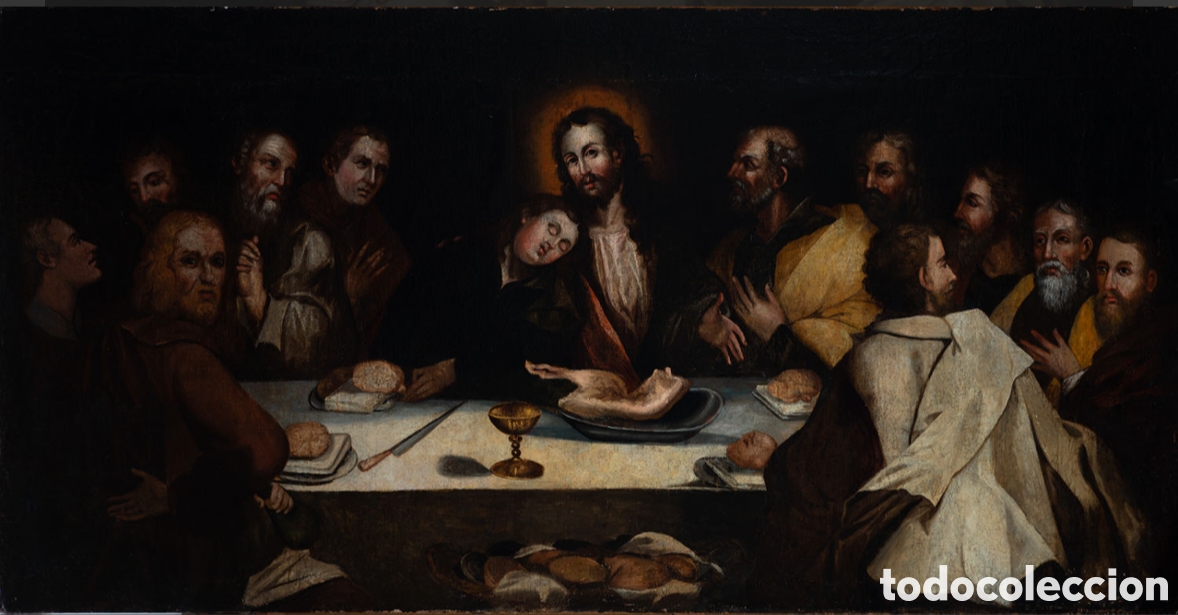 Arte: ULTIMA CENA SIGLO XVII - Foto 1