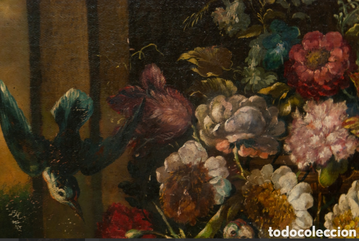 Arte: BODEGON DE FLORES Y AVES - Foto 3