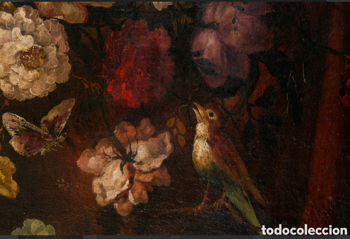 Arte: BODEGON DE FLORES Y AVES - Foto 4